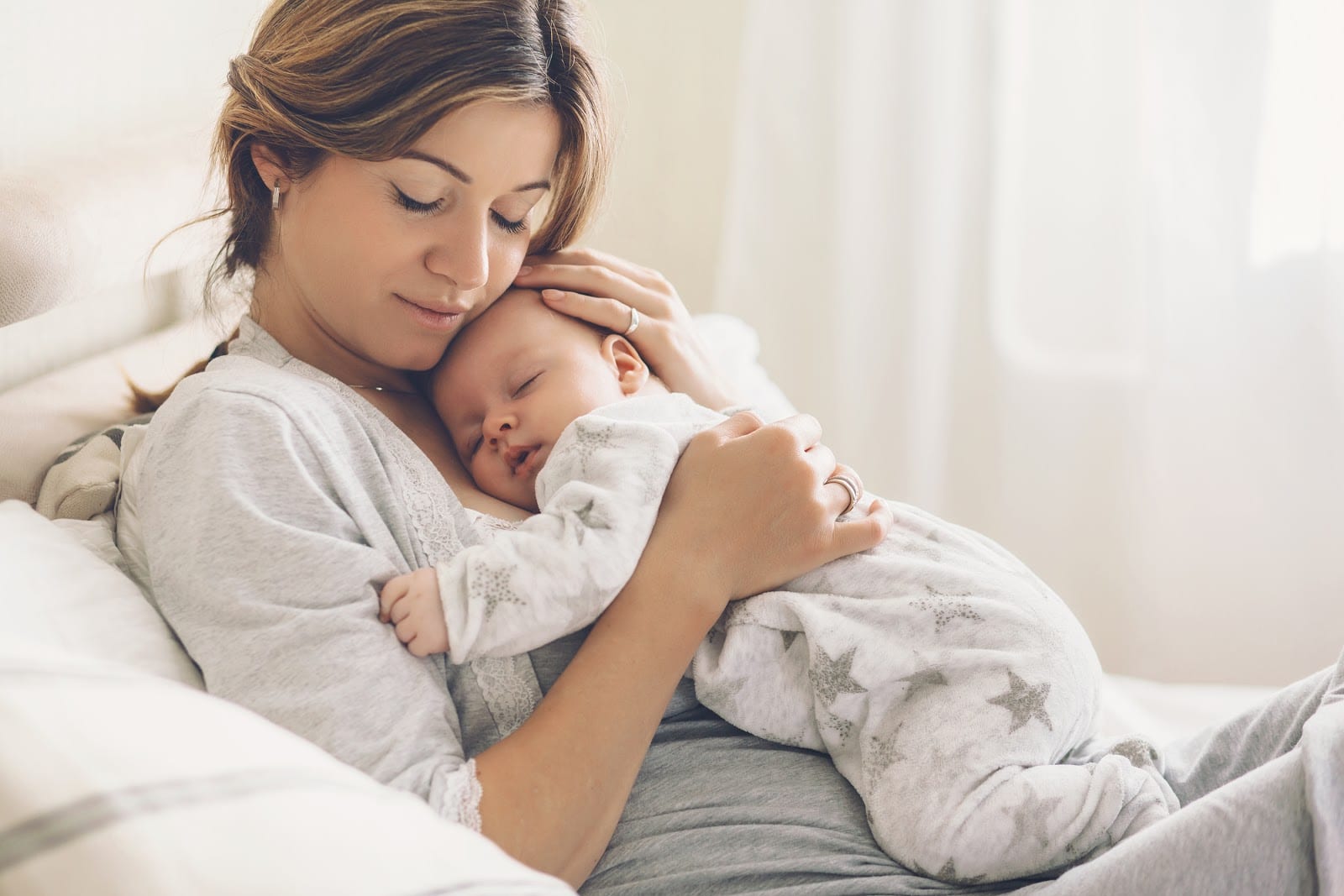 Mom Holding Newborn