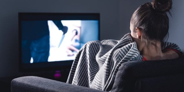 Woman Watching TV